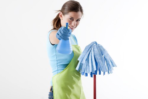 Queens Park carpet cleaners working on a living room carpet