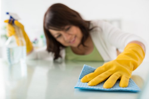 Dust removal from curtains during routine home maintenance