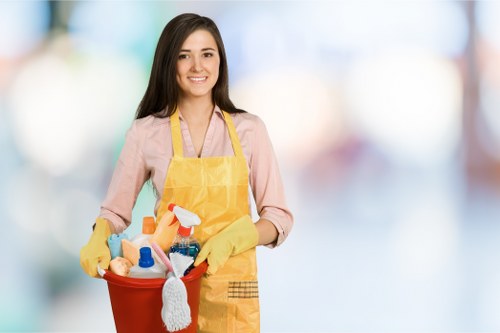 Deep cleaning process for business carpet flooring